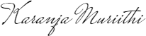 Karanja Muriithi Signature
